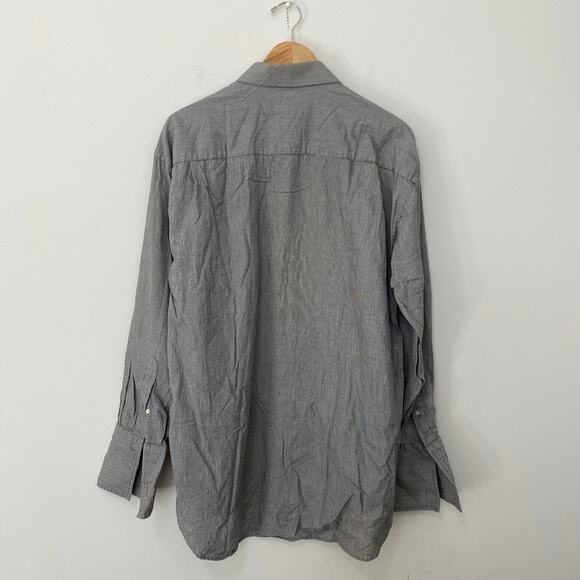 Christian Dior Men's Gray Button Up Top Size 16.5 - Picture 4 of 4
